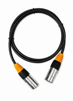 Exotronic 1m RS485 communication cable with yellow and silver waterproof connectors
