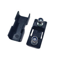 Open fuse holder showing internal cover ribs and base with ANS-H3 moulding and studs