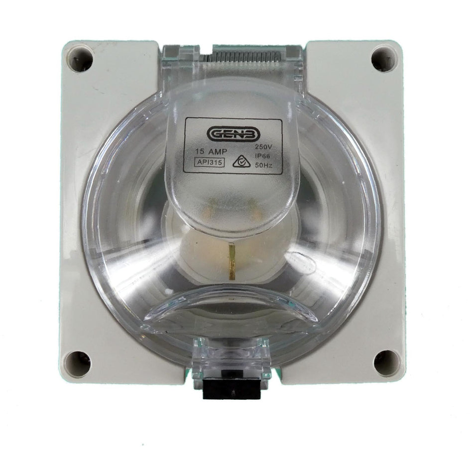 Gen3 250V 15A API315 3 Pin Appliance Inlet