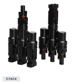 Exotronic 3 to 1 'h' Branch Joiner Connector Pair - 5 Pack
