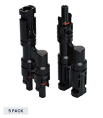 Exotronic 2 to 1 'h' Branch Solar Connector Pair - 5 Pack