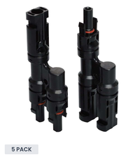 Exotronic 2 to 1 'h' Branch Solar Connector Pair - 5 Pack