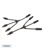 Exotronic 3 to 1 'Y' Branch Joiner Solar Connector Pair - 5 Pack