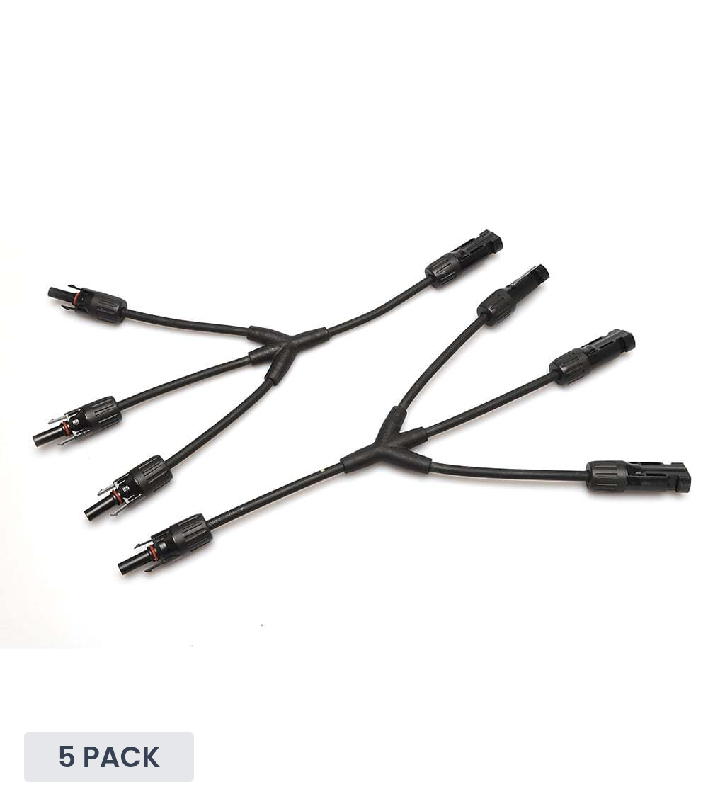 Exotronic 3 to 1 'Y' Branch Joiner Solar Connector Pair - 5 Pack