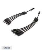 Exotronic 4 to 1 'Y' Branch Joiner Solar Connector Pair - 5 Pack