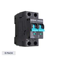 Exotronic 50A 2-Pole DC Circuit Breaker (MCB) - 6 Pack