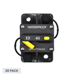 Exotronic 40A Surface Mount Waterproof DC Circuit Breaker - 20 Pack
