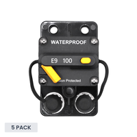 Exotronic 100A Surface Mount Waterproof DC Circuit Breaker - Side by Side - 5 Pack