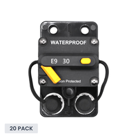 Exotronic 30A Surface Mount Waterproof DC Circuit Breaker - Side by Side - 20 Pack