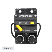 Exotronic 150A Surface Mount Waterproof DC Circuit Breaker - Side by Side - 5 Pack