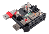 Inside the Victron Lynx Shunt showing component arrangement and busbar depth