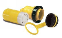 Marinco 230V 16A marine power inlet kit with yellow connector and protective cap