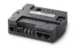 Mastervolt Alpha Pro III alternator charge regulator showing connection ports and status LEDs
