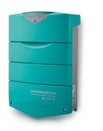 Mastervolt ChargeMaster Plus 24/110-2 mains battery charger with status display and teal enclosure