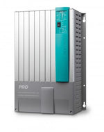 Mastervolt Mass Combi Pro 230V pure sine wave inverter charger with vertical heatsink and teal control panel