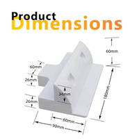 Dimensional diagram of side bracket showing 180mm length and 60mm height with cable slot