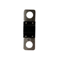 Rear view of 150A Midi fuse showing black nylon housing and metal terminals