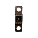 Exotronic 70A Midi fuse front view showing clear window with visible element and M6 mounting holes