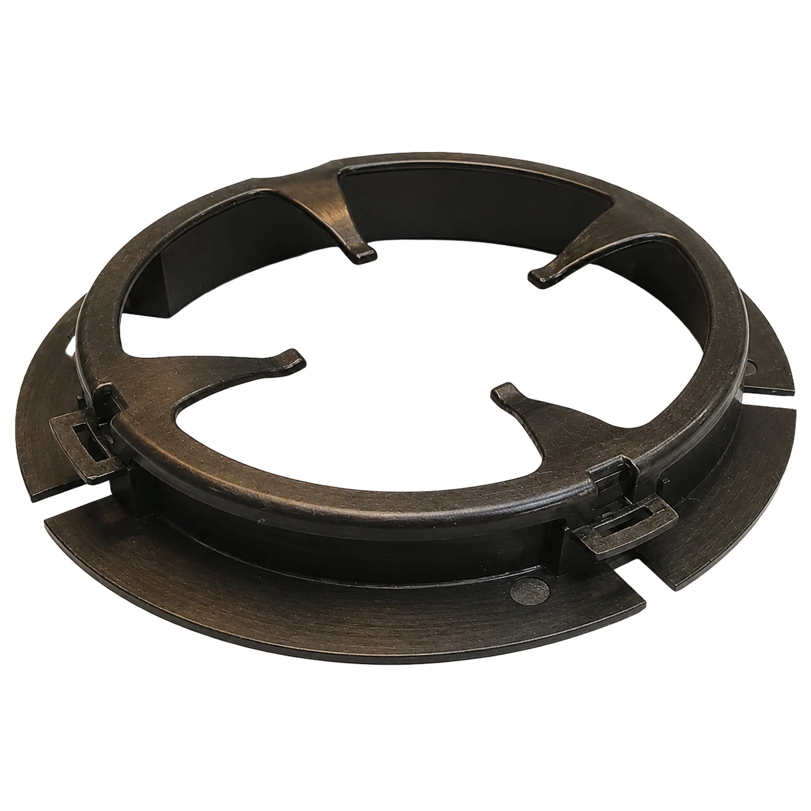 Side view of Mopeka universal collar showing the mounting clips and angled base profile