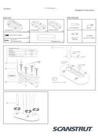 Installation instructions for the Scanstrut multi cable seal