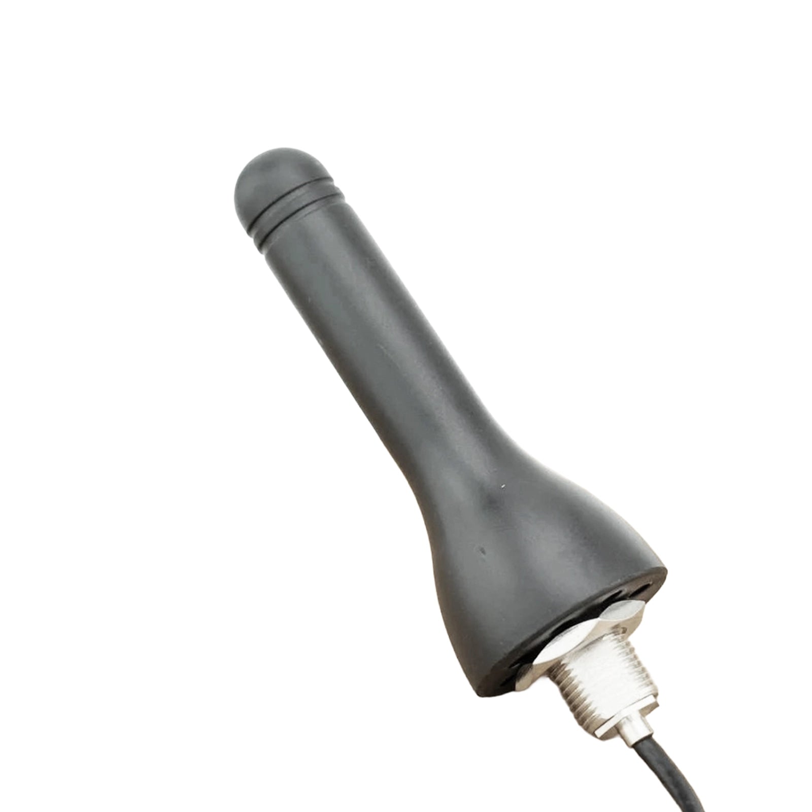 Black outdoor cellular antenna with a threaded screw-mount base and 3-metre cable