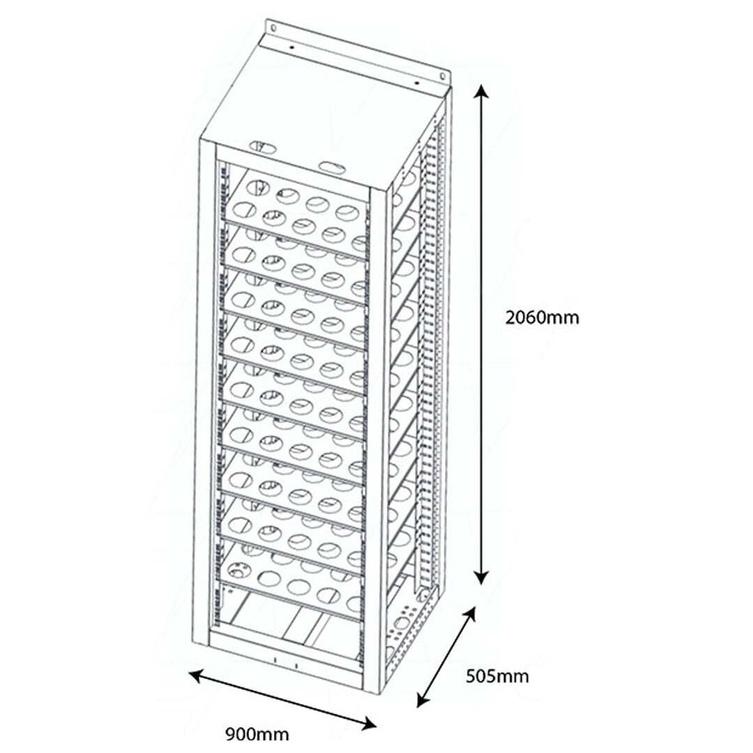 Pylontech RK2000/10-B Indoor Battery Rack for 10x US5000 | BT-PT-RK2000 ...