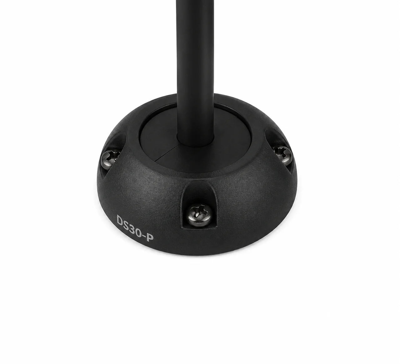 Black vertical cable seal with 9-14mm cable entry and stainless screws