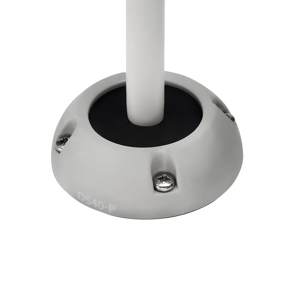 Grey Scanstrut DS40-P vertical cable seal with white cable passing through waterproof bung
