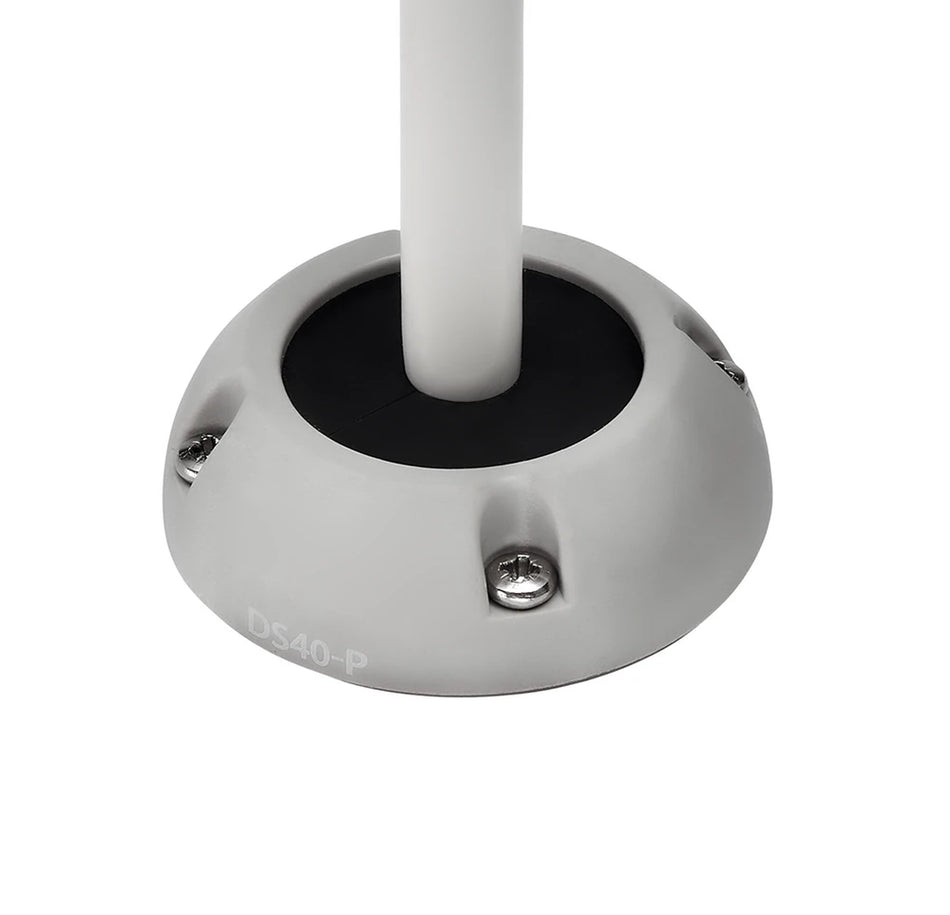 Grey Scanstrut DS40-P vertical cable seal with white cable passing through waterproof bung