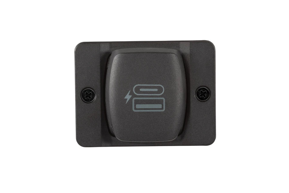 Closed Scanstrut Flip Pro Plus USB socket with front-mount bezel