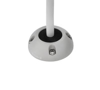 Grey Scanstrut vertical cable seal with a white cable passing through a black bung