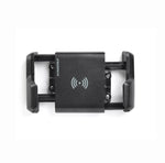 Front view of 10W waterproof wireless charger with open adjustable side grips