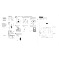 Installation instructions and drilling template for Ventura water outlet