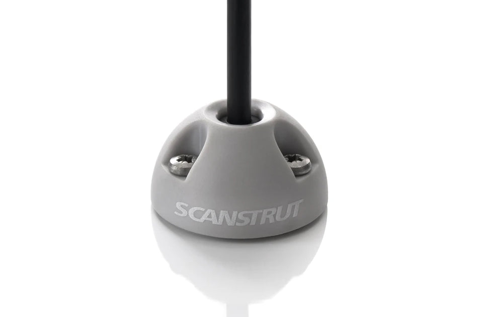 Light grey Scanstrut vertical cable seal with a black cable entering through the top