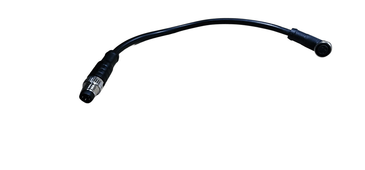 Simarine Pico screen data cable with straight and right angle connectors on white background