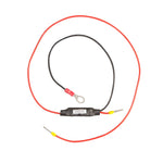 Skylla-i remote on-off cable featuring an inline module, ring terminal, and pin connectors