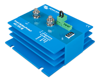 Top-right angled view of Smart BatteryProtect 48V 100A with terminal studs