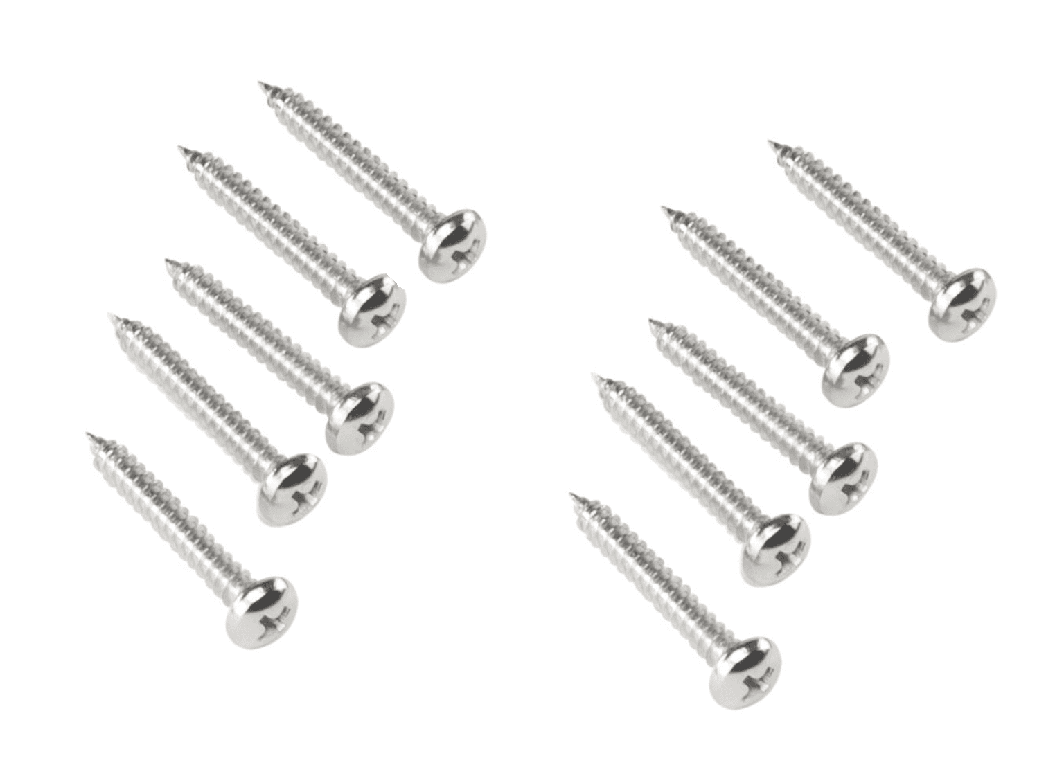 Set of eight stainless steel self-tapping screws for solar bracket installation