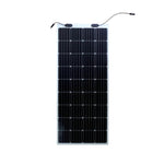 Front view of Sunman 175W flexible solar panel with 36 cells and dual junction boxes