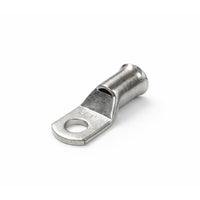 Side view of 70mm2 tinned copper lug showing inspection hole and cable barrel