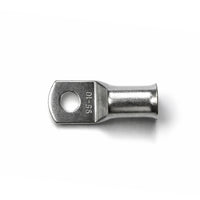 Top-down view of 95mm² M10 copper lug with size identification markings