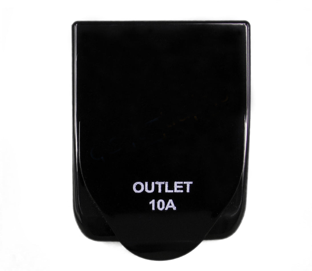 Transco 10A Black Caravan Power Outlet