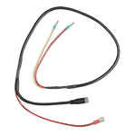 Alternator control cable with pre-terminated wire ferrules, a barrel connector, and a red ring terminal