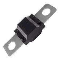 125A MIDI fuse featuring black housing and silver-coloured bolt-down metal terminals