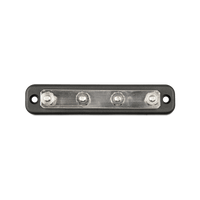 Top-down view of a Victron 150A 4-terminal busbar without cover