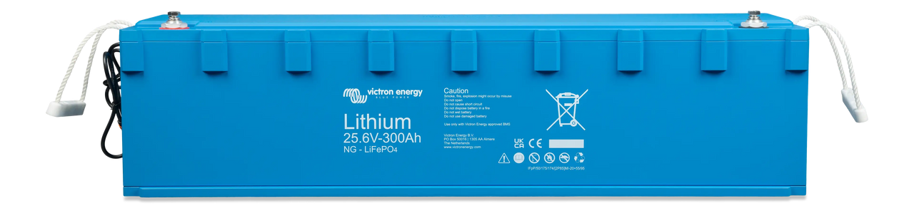 Victron 24V 300Ah Smart NG LiFePO4 battery with rope handles and M8 terminals