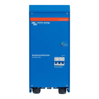 Front view of a Victron autotransformer featuring a 32A breaker and status indicators