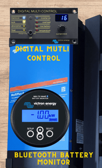 Digital Multi Control panel and BMV-712 Smart battery monitor interface display