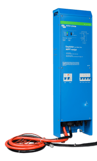 Perspective view of the Victron EasySolar inverter charger showing side mounting holes
