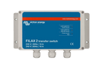 Victron Filax 2 transfer switch front panel with status indicators and cable glands
